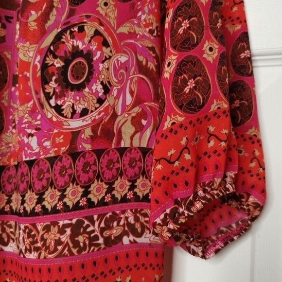 Brights bold Sheer Colourful top - Picture 10 of 11